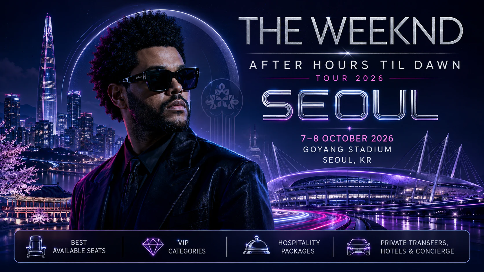 The Weeknd в Сеуле - After Hours Til Dawn Tour 2026