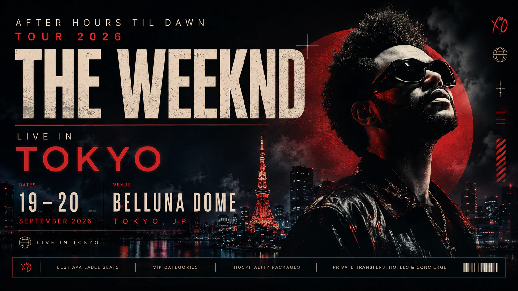 The Weeknd в Токио - After Hours Til Dawn Tour 2026